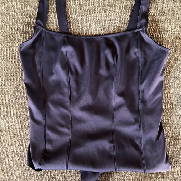 New Good American Black SCUBA CONTOUR Square Neck BODYSUIT Women's Size 5 - Picture 3 of 5